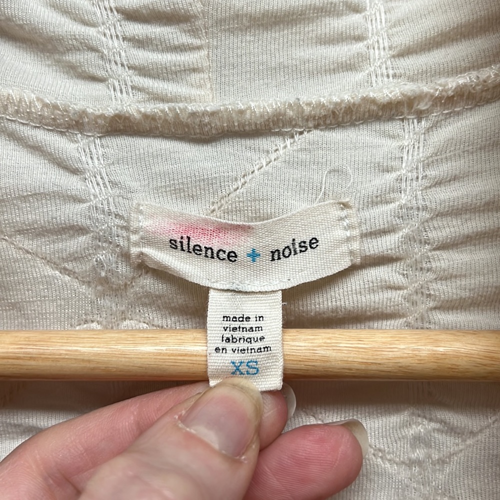 Silence + Noise Cream Color Cocoon Cardigan - size XS - Picture 6 of 8